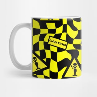 CAUTION Aliens Ahead  Aliens Are Real - Funny Alien Mug